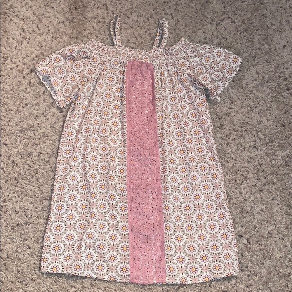 off the shoulder little girls dress